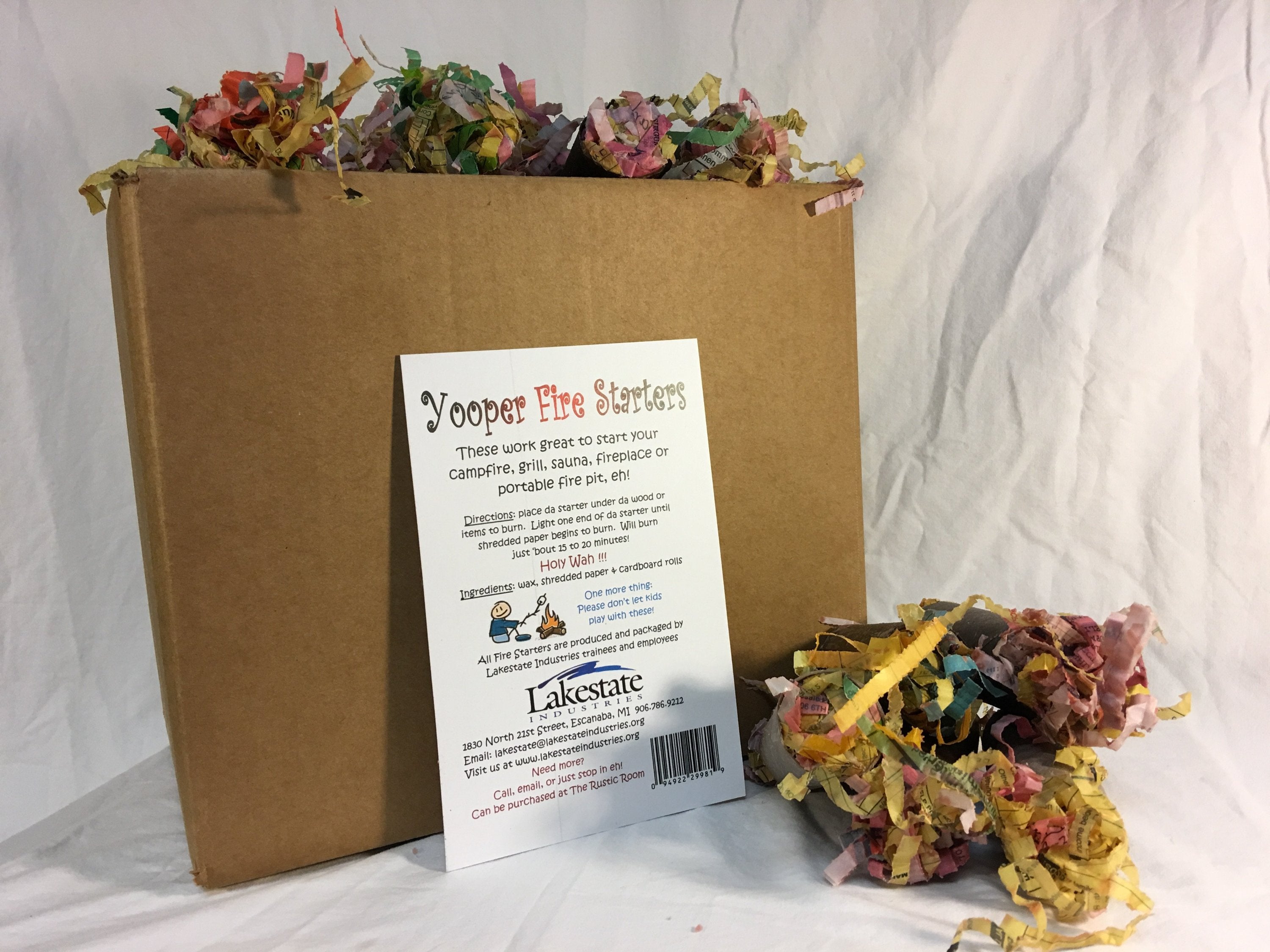 100 Pack Yooper Fire Starters – Lakestate Industries